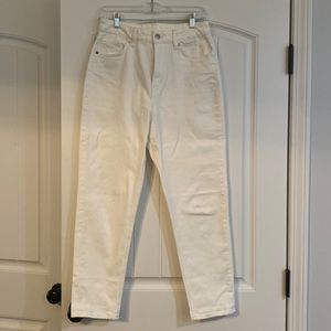 H&M white mom jeans